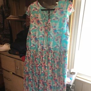 Flower maxi dress